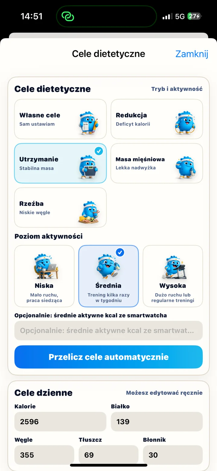 Cele dietetyczne